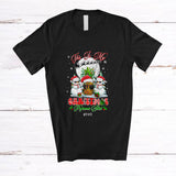 MacnyStore - Personalized Custom Name My Christmas Pajamas Shirt; Lovely Pineapple Snowman; Vegetable Vegan T-Shirt