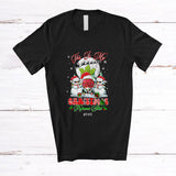 MacnyStore - Personalized Custom Name My Christmas Pajamas Shirt; Lovely Radish Snowman; Vegetable Vegan T-Shirt