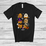 MacnyStore - Personalized Custom Name Chicken Nuggets Witch Zombie Mummy; Horror Halloween Collection Food T-Shirt
