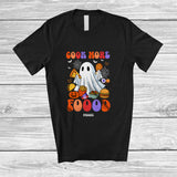 MacnyStore - Personalized Custom Name Cook More Foood; Lovely Halloween Boo Ghost Food; Chef Group T-Shirt