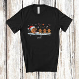 MacnyStore - Personalized Custom Name Christmas Cookie Hunting Gingerbread; Humorous Baking Baker T-Shirt