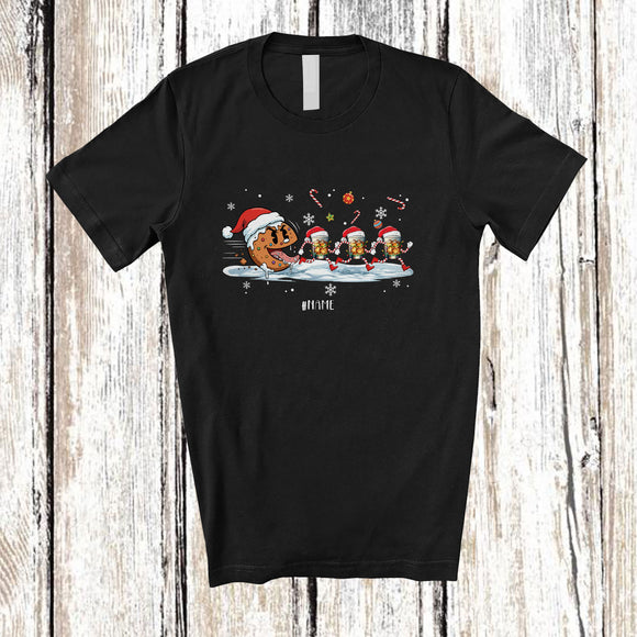 MacnyStore - Personalized Custom Name Christmas Cookie Hunting Whiskey; Humorous Drinking Drunker T-Shirt