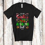 MacnyStore - Personalized Custom Name I'm On Santa's Awesome List; Amazing Christmas Santa Family T-Shirt