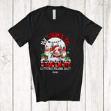 MacnyStore - Personalized Custom Name Guinea Pig Stolen My Christmas Pajama Shirt; Joyful Moon Gnome T-Shirt