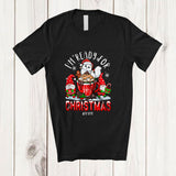 MacnyStore - Personalized Custom Name I'm Ready For Christmas; Lovely Santa Cat In Coffee Cup Gnomes T-Shirt