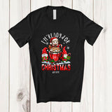 MacnyStore - Personalized Custom Name I'm Ready For Christmas; Lovely Santa Opossum In Coffee Cup Gnomes T-Shirt