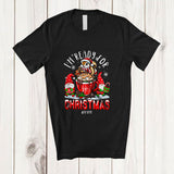 MacnyStore - Personalized Custom Name I'm Ready For Christmas; Lovely Santa Squirrel In Coffee Cup Gnomes T-Shirt
