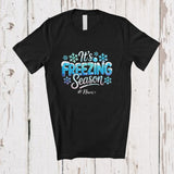 MacnyStore - Personalized Custom Name Freezing Season; Amazing Christmas Cold Winter; Friends Family T-Shirt