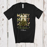 MacnyStore - Personalized Custom Name Merry Christmas; Lovely Military Solider Wife Hunting Wife; Family T-Shirt