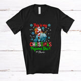 MacnyStore - Personalized Custom Name This Is My Christmas Pajama Shirt; Lovely Santa Riding Manatee Reindeer T-Shirt