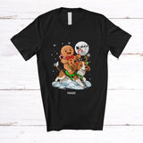 MacnyStore - Personalized Custom Name Gingerbread Riding Beagle Reindeer; Lovely Christmas Baker T-Shirt