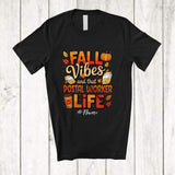 MacnyStore - Personalized Custom Name Fall Vibes Postal Worker; Proud Thanksgiving Coffee Pumpkin T-Shirt