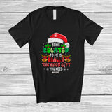 MacnyStore - Personalized Custom Name Being Related To Me; Awesome Christmas Santa Pajama Family Group T-Shirt