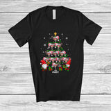 MacnyStore - Personalized Custom Name Santa Martini Margarita Christmas Tree; Joyful Margarita Drinking Drunker T-Shirt