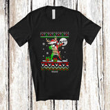 MacnyStore - Personalized Custom Name Dabbing Reindeer Italian; Awesome Christmas Sweater Santa Reindeer T-Shirt