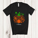 MacnyStore - Personalized Custom Name Chef Tools Pumpkin Shape; Lovely Thanksgiving Halloween Family T-Shirt