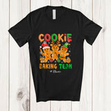 MacnyStore - Personalized Custom Name Cookie Baking Team; Amazing Christmas Three Gingerbread; Baker T-Shirt