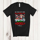 MacnyStore - Personalized Custom Name Get More Dogs; Adorable Christmas Four Santa Elf Dogs Owner Animal T-Shirt