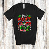 MacnyStore - Personalized Custom Name Proud Aunt Of Gamer Elf; Joyful Christmas Mother's Day Family T-Shirt