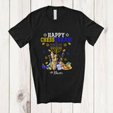 MacnyStore - Personalized Custom Name Happy Chessukkah; Joyful Hanukkah Lights Chess Player T-Shirt