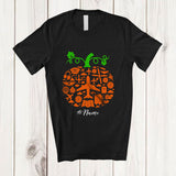 MacnyStore - Personalized Custom Name Pilot Tools Pumpkin Shape; Lovely Thanksgiving Halloween Pilot Family T-Shirt