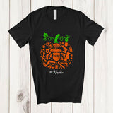 MacnyStore - Personalized Custom Name Police Officer Tools Pumpkin Shape; Lovely Thanksgiving Halloween T-Shirt