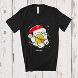 MacnyStore - Personalized Custom Name Egg Cosplay; Awesome Christmas Lights Santa Egg Food Lover T-Shirt