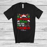 MacnyStore - Personalized Custom Name Jolliest Bunch Of Nurses; Proud Christmas Santa Reindeer T-Shirt