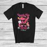 MacnyStore - Personalized Custom Name Friends Trip Las Vegas 2026; Lovely Vacation Women Pink High Heels T-Shirt