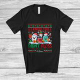 MacnyStore - Personalized Custom Name I Know You Didn't Floss; Merry Christmas Sweater Three Tooth; Dentist Dental T-Shirt