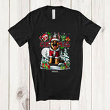 MacnyStore - Personalized Custom Name Christmas ASL Sign Language; Lovely Plaid German Shepherd T-Shirt