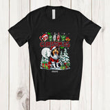 MacnyStore - Personalized Custom Name Christmas ASL Sign Language; Lovely Plaid Shetland Sheepdog T-Shirt
