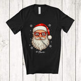 MacnyStore - Personalized Custom Name Christmas 2025; Fantastic X-mas Santa Face Sunglasses; Family T-Shirt