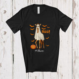 MacnyStore - Personalized Custom Name Giraffe Boo Ghost Cosplay; Horror Halloween Wild Animal Lover T-Shirt