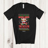 MacnyStore - Personalized Custom Name Rocking Around The Kitchen; Lovely Christmas Santa Corgi; Baker T-Shirt