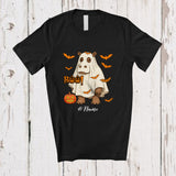 MacnyStore - Personalized Custom Name Hippo Boo Ghost Cosplay; Horror Halloween Wild Animal Lover T-Shirt