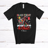MacnyStore - Personalized Custom Name Black Friday And Chill; Lovely Christmas Shopping Santa Dachshund T-Shirt