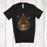 MacnyStore - Personalized I Teach The Cutest Elf In 1st Grade; Amusing Christmas Tree Custom Name Teacher T-Shirt