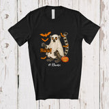 MacnyStore - Personalized Custom Name Lemur Boo Ghost Cosplay; Horror Halloween Wild Animal Lover T-Shirt