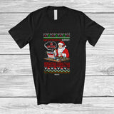 MacnyStore - Personalized Custom Name Santa's Technician Support Rebooting Christmas; Joyful Sweater IT Cookie T-Shirt