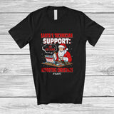 MacnyStore - Personalized Custom Name Santa's Technician Support Rebooting Christmas; Joyful IT Cookie Group T-Shirt