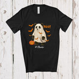 MacnyStore - Personalized Custom Name Panda Boo Ghost Cosplay; Horror Halloween Wild Animal Lover T-Shirt