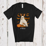 MacnyStore - Personalized Custom Name Rabbit Boo Ghost Cosplay; Horror Halloween Wild Animal Lover T-Shirt