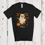 MacnyStore - Personalized Custom Name Raccoon Boo Ghost Cosplay; Horror Halloween Wild Animal Lover T-Shirt