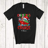 MacnyStore - Personalized Custom Name Christmas Cruise; Lovely Christmas Snowman Santa Family Group T-Shirt