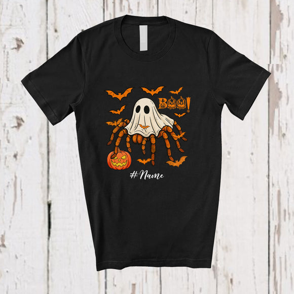MacnyStore - Personalized Custom Name Tarantula Boo Ghost Cosplay; Horror Halloween Wild Animal Lover T-Shirt