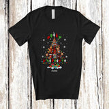 MacnyStore - Personalized Custom Name Merry Christmas; Lovely Tree ASL Sign Language Cookies Gnome T-Shirt