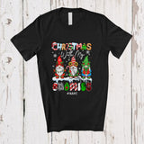 MacnyStore - Personalized Custom Name Christmas With My Gnomies; Fantastic Christmas Three Gnomes Group T-Shirt