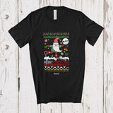 MacnyStore - Personalized Custom Name Merry Christmas; Joyful Sweater Gnome Ski Skating; Outdoor Sport T-Shirt