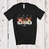 MacnyStore - Personalized Custom Name Three Elf Santa Drum; Merry Christmas Musical Instrument Player T-Shirt